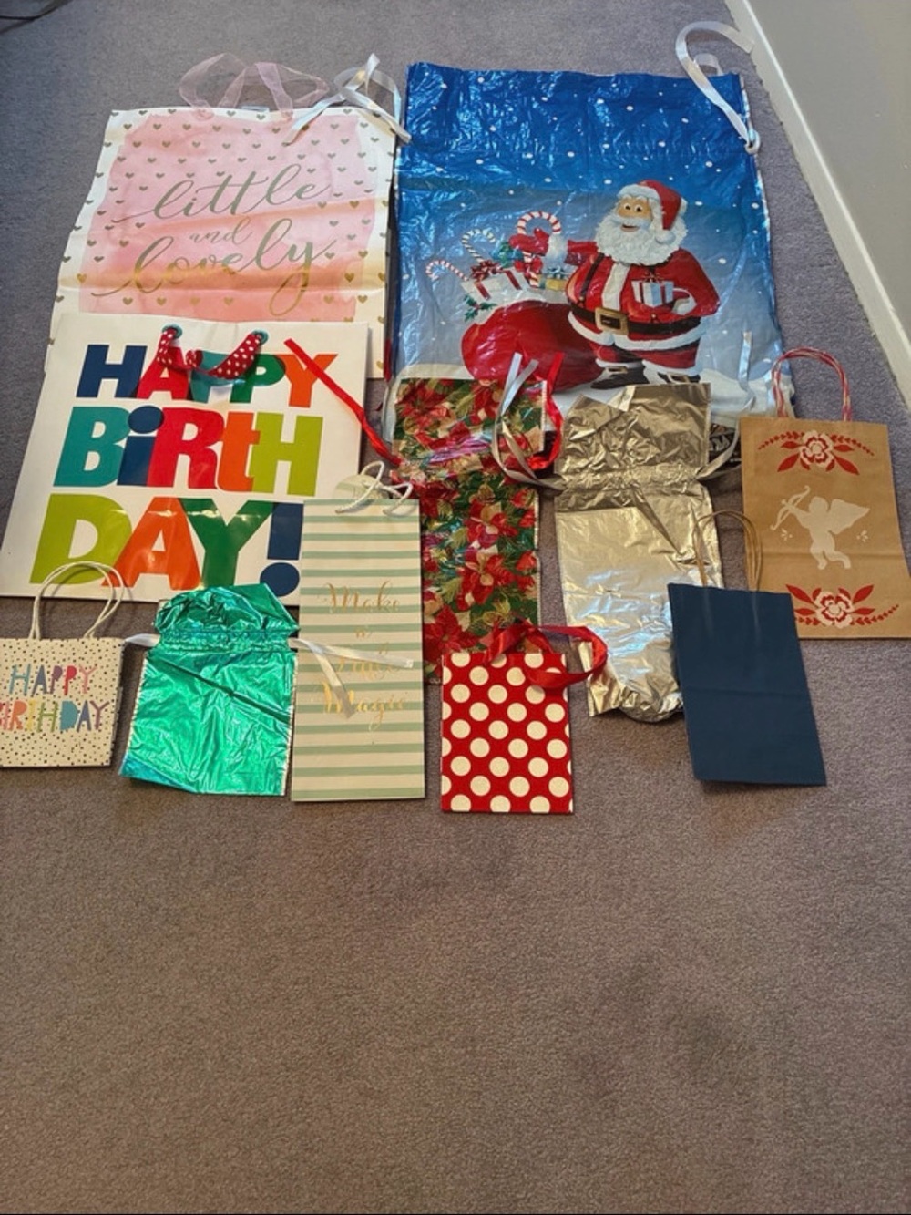 Assorted Celebration Gift Bags - Mixed Colors Pack